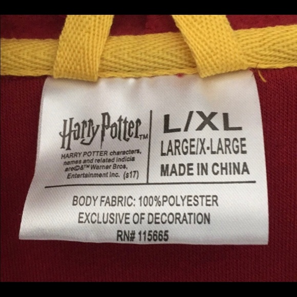 Harry Potter Unisex Bathrobe L/XL - Picture 4 of 8